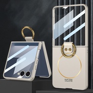 For Samsung Galaxy Flip 7 phone case Flip 7 shell film integrated casing ring holder built-in magnet