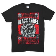 Black Label Society Black Label Society Band Skull Rock American Trend Brand Cotton Short Sleeve T-S