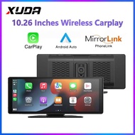 XUDA Carplay Wireless 10.26 ""Carplay touch screen for camera truck reverse usb Bluetooth MP5 DV Bluetooth 5.0