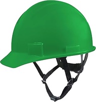GE eral Electric Safety Helmet, Non-Vented Hard Hat Style, One Size with Earmuff Slots, Includes 4-P