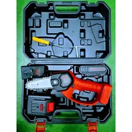 AXM AXCS 100 4 INCH CORDLESS MINI CHAIN SAW 500m/min CORDLESS HAND SAW RECHARGEABLE BATTERY