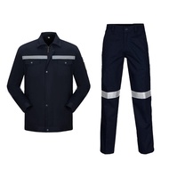 Work Clothes Suits Safety jacket+Pants Men Women Reflective Work jacket Workwear PPE Sets pakaian ke
