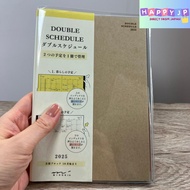 Midori Double Schedule Planner 2025 B6 Monthly  (Starts in October 2024)