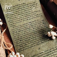JIANWU 90mm*5m Vintage English Article Landscape Material Collage Scrapbooking Washi Tape Creative D