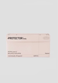 (全新) Protector Daily Face Mask 口罩 (30個/獨立包裝) - 裸粉色