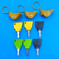 WITH CJEYCHAIN For JSB 3CX Excavator Ignition Key for 333-Y1374 331-26790 14607 Machine Digger Repla