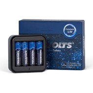 TENAVOLTS 1.5V AA Lithium Rechargeable Battery, 1.8h Fast Charge, USB Charger, Constant Output at 1.