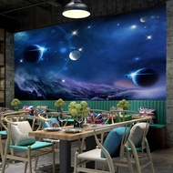 18d Universe Starry Sky Wallpaper Background Wall Wallpaper KTV Decorative Wallpaper Bar Internet Ca