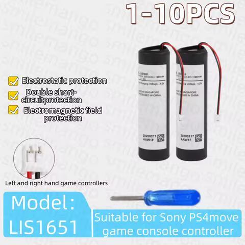 1960mAh Lithium Battery LIS1651 Battery for Sony PS3 Move Type PS4 Move Game Motion Controller