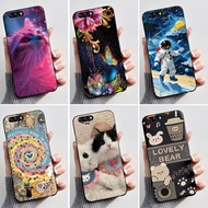 Casing For Asus Zenfone 4 ZE554KL Z01KD Z01KDA Z01KS Phone Case Aesthetic Fashion Cute Cat Black Sof