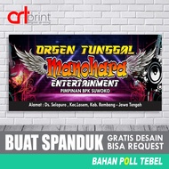 Spanduk Orjen, banner Dangdut, Musik, Sound Sistem custom desain -Sepanduk  Musik Entertainment, Spa