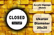 Akrilik Tulisan Open Close/Akrilik Open Close