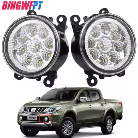 BINGWFPT 1Pair High Quality Fog Light LED Lamp 33900-STK-A11 26154-EA500 For Mitsubishi L200 Triton