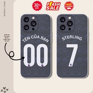 Football iphone case with name printed on request Manchester City 6/6splus/7/7plus/8/8plus/x/xs/11/1