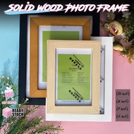 4R/5R/6R/8R Modern Photo Frame(Ready Stock)Stand or hang 实木相框挂墙摆台