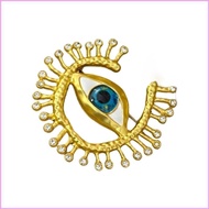 INF Handcrafted Devil Eye Brooch Vintage Inspired Corsage Jewelry For Women Men