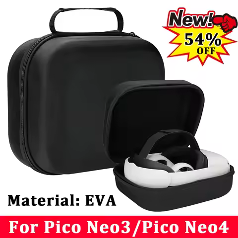 EVA Hard Travel Case Storage Bag For Pico Neo3/Pico Neo4 VR Glasses Double-zipper Portable Carrying 