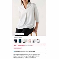 Uniqlo striped rayon Blouse