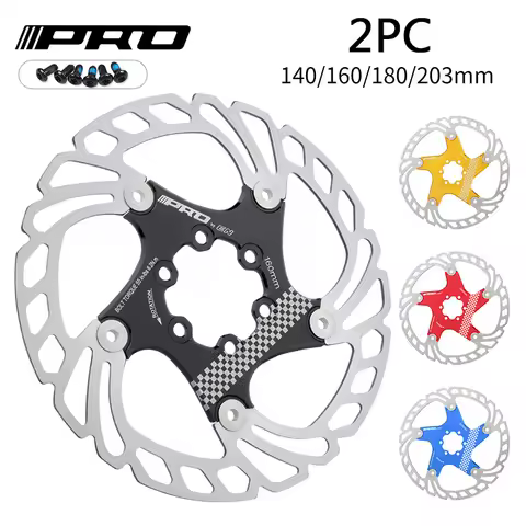2PC IIIPRO Bicycle Rotor 140/160/180/203MM Bike Floating Rotor Heat Dissipation Bicycle Brake Disc B