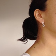 淡水珠鍊耳针銀925