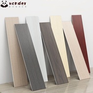 WONDER Floor Tile Sticker, Windowsill Self Adhesive Skirting Line, Home Decor Waterproof Wood Grain Living Room Corner Wallpaper