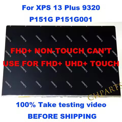 13.4-inches 3456*2160 OLED For dell XPS 13 Plus 9320 P151G P151G001 LCD Panel Touch Screen Replaceme