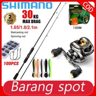 Shimano reel Pancing set casting set casting rod reel Fishing Rod Set Full daiwa reel Baitcasting Rod Joran Pancing