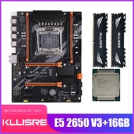 Kllisre Kit Motherboard Set With Xeon E5 2650 V3 LGA 2011-3 CPU 2Pcs X 8GB = 16GB 2666Mhz DDR4 Memory