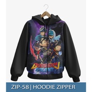 Boboiboy GALAXY Printing 3D Zipper Hoodie Jacket Kids Jacket Boboiboy Trendy ZIP-58