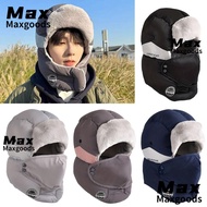 MAXG Earflap Hats, Warm Russian Bomber Cap, Winter Windproof Casual Plush Ear Protectors Hats Cyclin