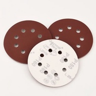 5 inch Round Adhesive Sandpaper 8 Holes Sandpaper Stick-on Sanding Disc Orbital Sander