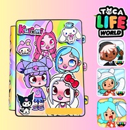 Đồ chơi thủ công cắt dán ngôi nhà bằng giấy của 4 cô bé đáng yêu Melody Kuromi Cinnamoroll Kitty