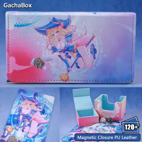 Gacha Dark Magician Girl​ Deck Box Dicewinder for YGO,Fits 100 Double-Sleeved Cards,Dice Tray Card S