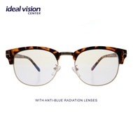 ♞,♘Kinetix All-Speed Anti-Radiation Tortoise Brown Gold Frame Eyeglasses for Women or Men 52-19-140