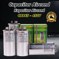 CBB65 Capacitor-450V AC kapasitor aircond 1hp/2hp/3hp capacitor aircond 20uF 25uF 30uF 35uF 40uF 45u