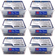 สกรูป/สยึดกระเบื้องลอนคู่โครงเหล็ก10x1-1/2" 100EA6กล่อง