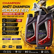 Champion scooter Oil (5w40 / 0w30) scooter ester Full Synthetic Made in Belgium >>>