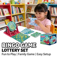 Bingo Game Toy Set Bingo Home Counter Card Cage Ball Simulation Game Lottery Lotto