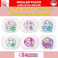 Cheapest Deal! [🔥FREE SHIPPING🔥]AR FUM 5-IN-1 36Pacs Laundry Capsules Amore Bellflower Lily Nopal Fl