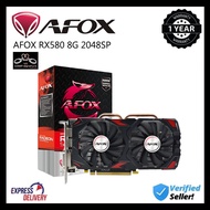 AFOX RX 580 8GB GDDR5 2048SP GRAPHIC CARD AMD RADEON RX580 8G D5 GPU