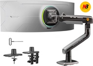 NB Ergonomic Monitor Arm for 27 to 50 inch Flat Ultrawide Curved Computer Screen Heavy Duty Gaming M