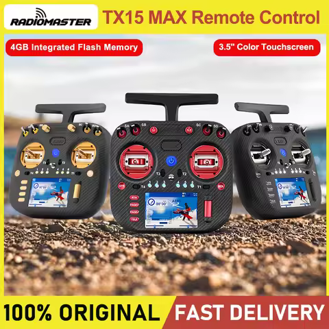 RadioMaster TX15 MAX Remote Control ELRS Open Source System Left Hand AG02 CNC Metal Joystick