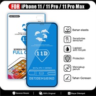 LAYAR Tempered Glass 11D iphone 11 / 11 Pro / 11 Clear Full Cover Screen ProtectorPro Max