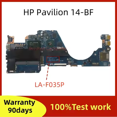 DCM42 LA-F035P For TPN-C131 HP Pavilion 14-BF Laptop Motherboard SR3LA I5/I7 940MX 2GB 940760-601 te