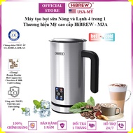 American brand Hot and Cold foaming milk frother HiBREW M3A - Capacity 500W -