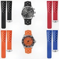 Best Seller 22MM Replacement Rubber Strap Carrera Monaco Perforated Rubber Strap Watch