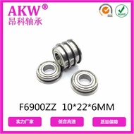 Supply F6900zz Flange Deep Groove Ball Miniature Bearing Size 10*22*6 Bearing F6900 Bear