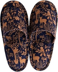 OKA Slippers, Scandinavian Style Silhouette, Made in Japan, Navy, Foot Sizes up to 8.9 inches (22.5 