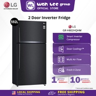 [SAVE4.0 NUR] LG 592L Net GR-H802HQHM 2 Door Top Freezer Refrigerator with Smart Inverter Compressor
