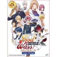 DVD ANIME FOOD WARS ! SHOUGEKI NO SOMA SEA 2 VOL.1-13 END